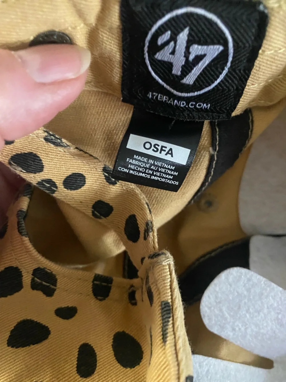 🆕⚾️NY Yankees ‘47 Women's Cheetah🐆Clean Up Adjustable Hat - Tan - Picture 7 of 8